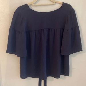 Navy Ann Taylor Blouse
